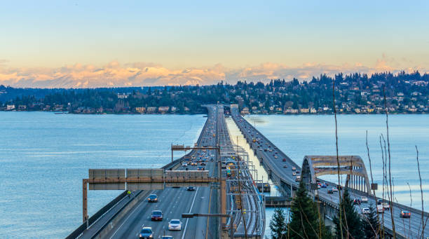 istock Floating Bridges In The Evening 5 1303703318