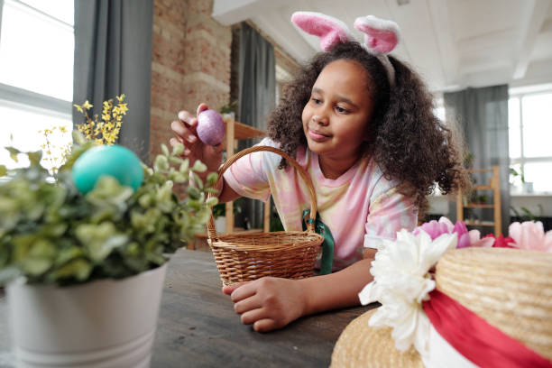 istock Little girl celebrating Easter 1303704312