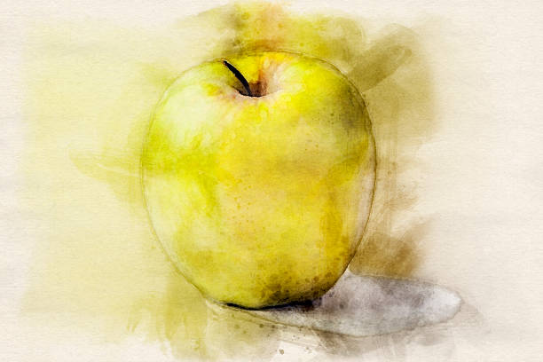 Fresh Apple On White Background