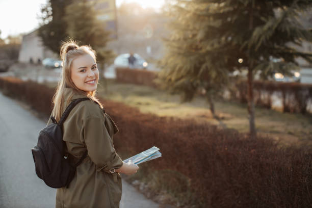 istock Young blonde Solo Traveler 1303722139