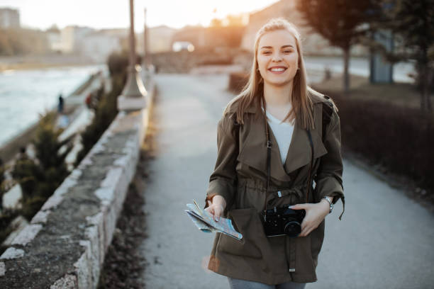 istock Young blonde Solo Traveler 1303722159