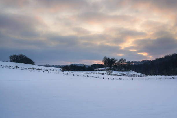 istock winter landscape in the mountains at sunset 1303731702