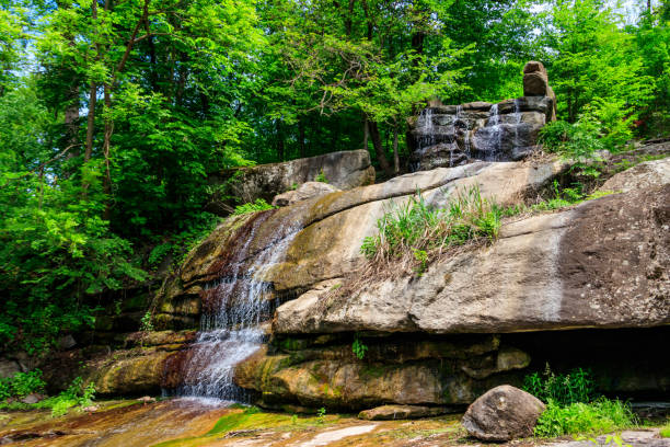 istock Beautiful waterfall in Sofiyivka park in Uman, Ukraine 1303735220