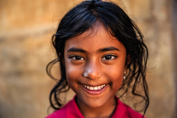 istock Happy Nepalese young girl 1303740573