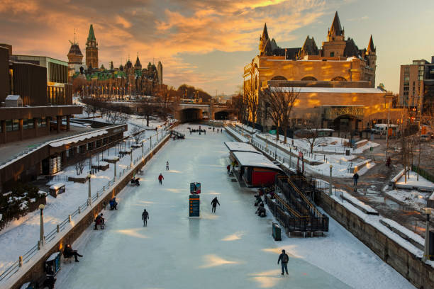 istock Rideau Canal with Parliament Hill 1303744724