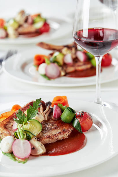 istock Steak on the bone. tomahawk steak On a white background. Top view. Free copy space 1303753775