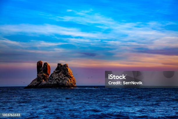Split Rock Smallest Of Four Revillagigedo Islands Stock Photo - Download Image Now - Revillagigedos Islands, Absence, Archipelago