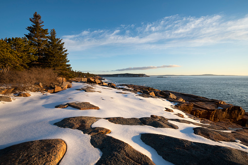 Winter at Acadia National Park, Maine