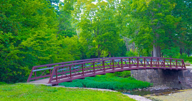 istock Bridge-Old Walking Bridge-Highland Park-Kokomo Indiana 1303771194