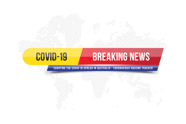 COVID News template title for screen TV channel with world map on the background. Flat vector illustration EPS10. COVID News template title for screen TV channel with world map on the background. Flat vector illustration EPS10 world title stock illustrations