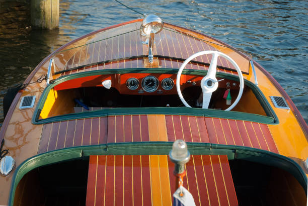 istock Vintage Mahogany Runabout 1303783335