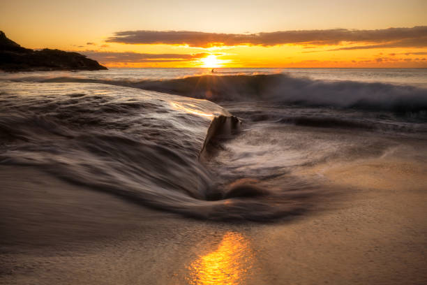 Sunrise by the sea, Bronte Beach, Sydney Australia