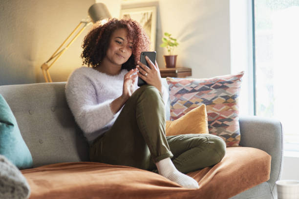 istock Keeping her social life alive while stuck at home 1303789685