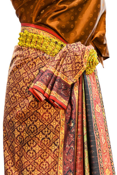 istock Printed fabric of Thailand. 1303792955