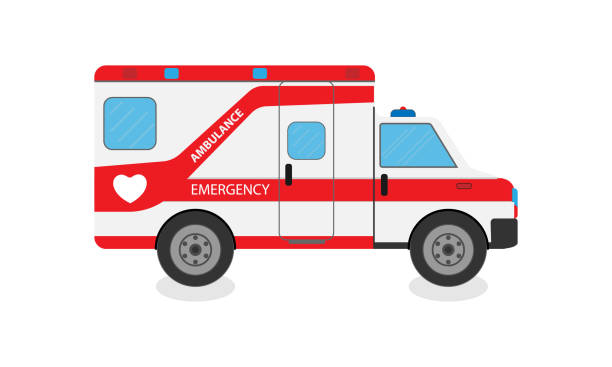 Ambulance Isolated On White Background Stock Illustration - Download Image Now - Cartoon, Healthcare And Medicine, Truck - iStock Ambulance Isolated On White Background Stock Illustration - Download Image Now - Cartoon, Healthcare And Medicine, Truck - iStock