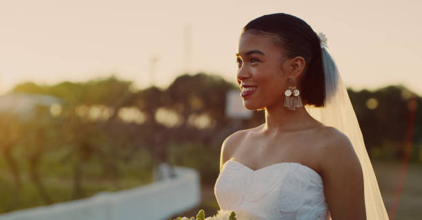istock The smile of a happy bride 1303804599