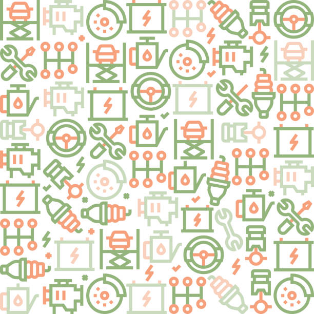 Mechanic Pattern Background 18,100+ Mechanic Patterns Stock Illustrations, Royalty-Free Vector ...