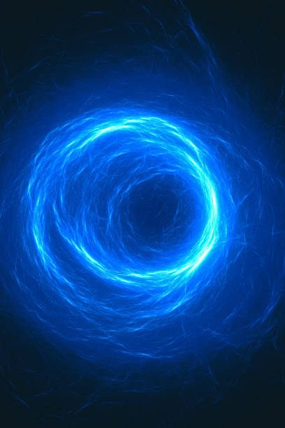 vortex lumineux de lumière coulant dans un trou noir - vitality anticipation concentration determination photos et images de collection