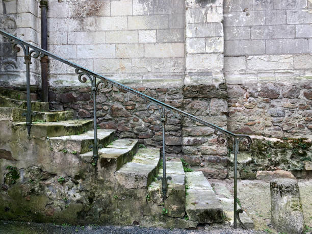 istock Ancient Stone Staircase - Saumur, Loire Valley 1303812218