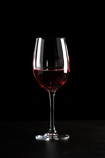 set of empty wine glass isolated on a white background with clipping path, 3d render