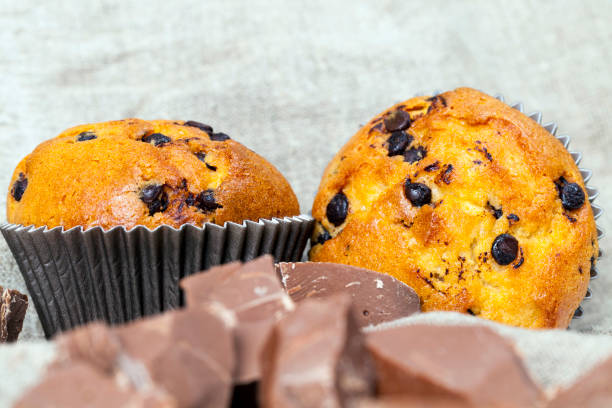 wheat cupcake with chocolate filling