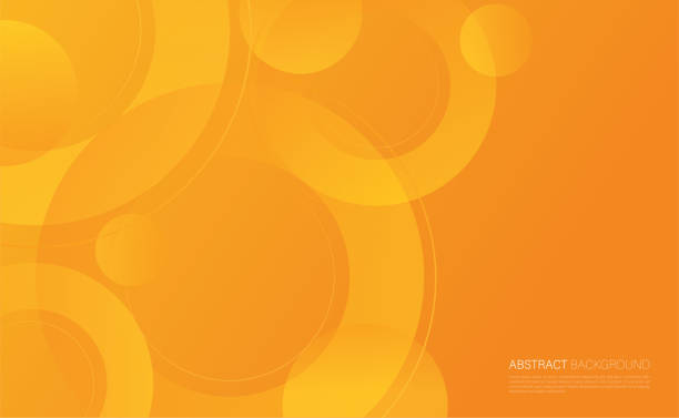 illustrations, cliparts, dessins animés et icônes de illustration jaune de vecteur de fond de cercles abstraits - animal-jaune