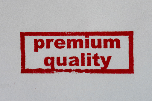Premium Quality stamp on white background.