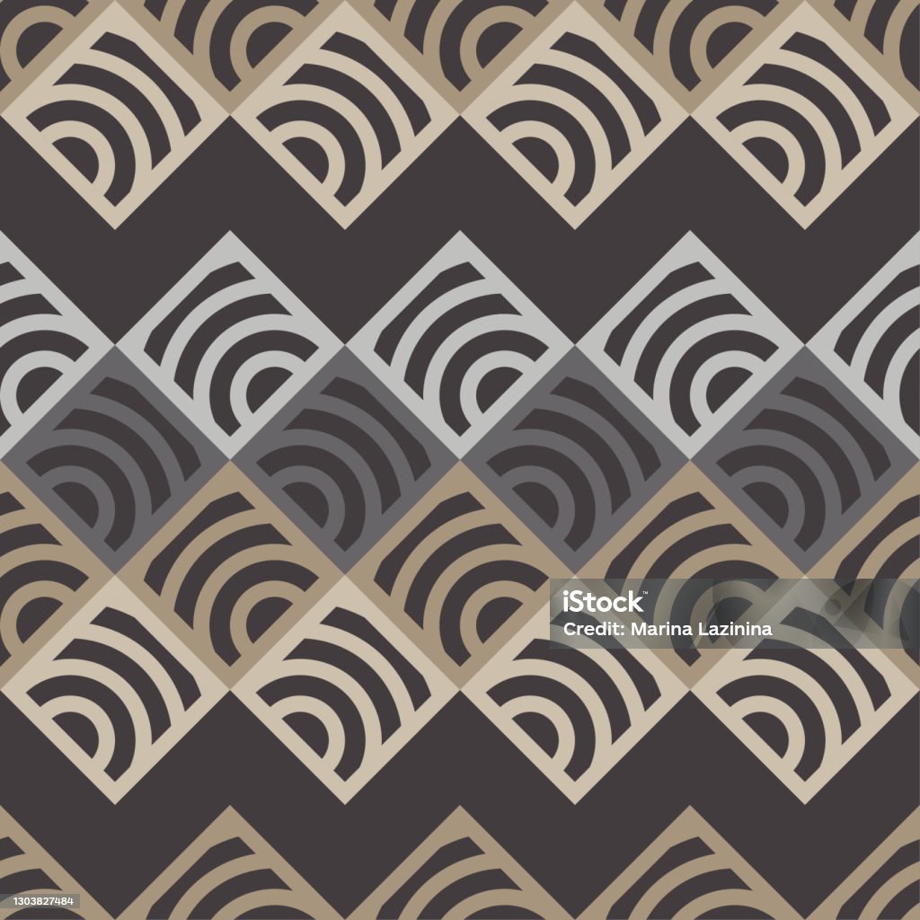 A Simple Banner With A Decorative Geometric Pattern Square Modules ...