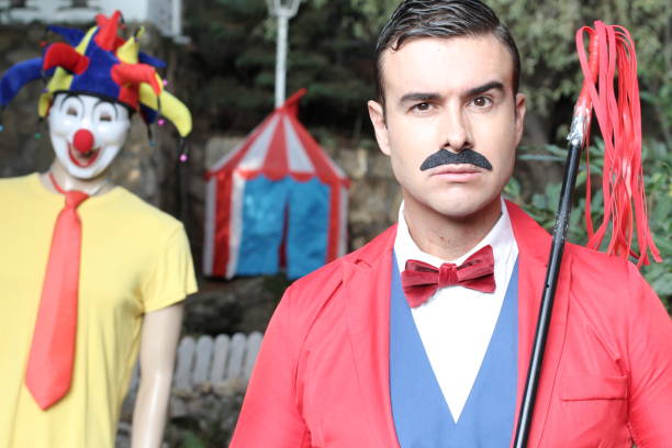 istock Circus tamer with vintage look 1303830237