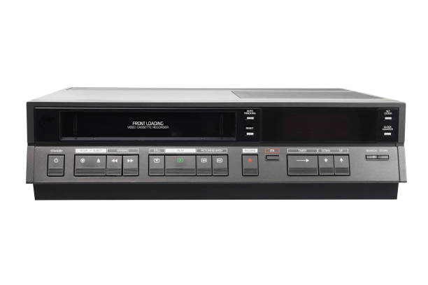 istock Old video recorder 1980s 1990s isolated on white background. 1303830351