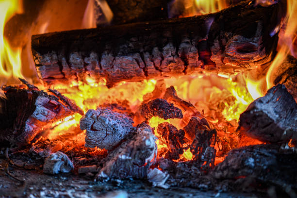 Burning billets in hot stove