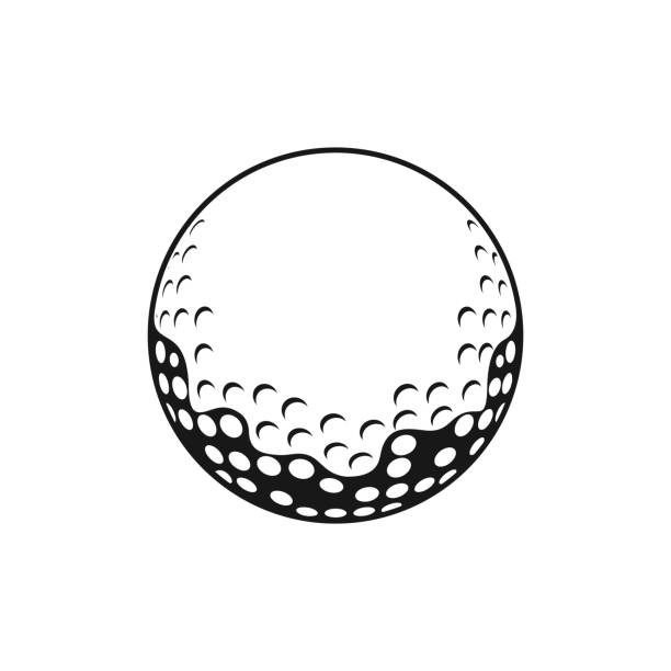 Golf Ball On A Tee Silhouettes Illustrations, Royalty-Free Vector ...