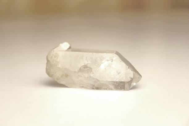 istock A piece of white transparent quartz 1303841002