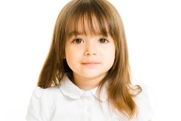 Little Girls Brown Hair 2 3 Years Portrait Stock Photos, Pictures &  Royalty-Free Images - iStock