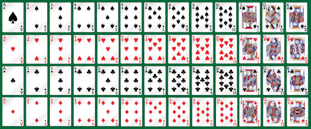 istock Full deck of cards for playing poker and casino 1303843791