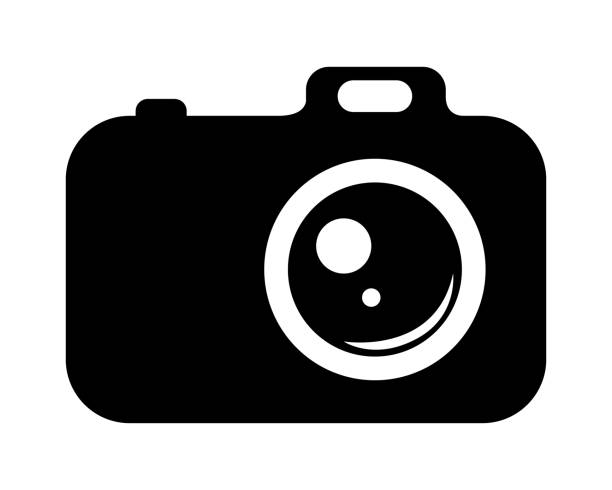 цифровая камера. фото пиктограмма. значок вектора. - picto stock illustrations