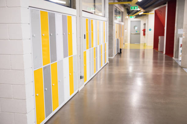 istock Colorful metal lockers 1303851368