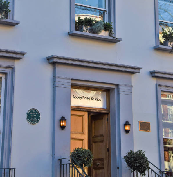 London, United Kingdom - January 20 2020: Abbey Road Studios entrance building exterior