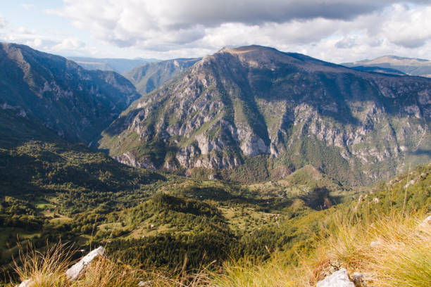 montenegro mountains stock photo