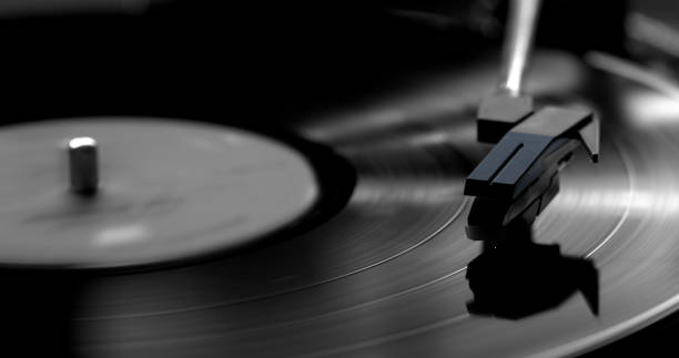 istock Vinyl record, Stylus, Turntable. Close up. 1303857180