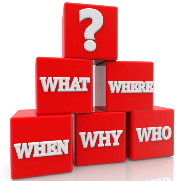 istock Red cubes with questions concept 1303861347