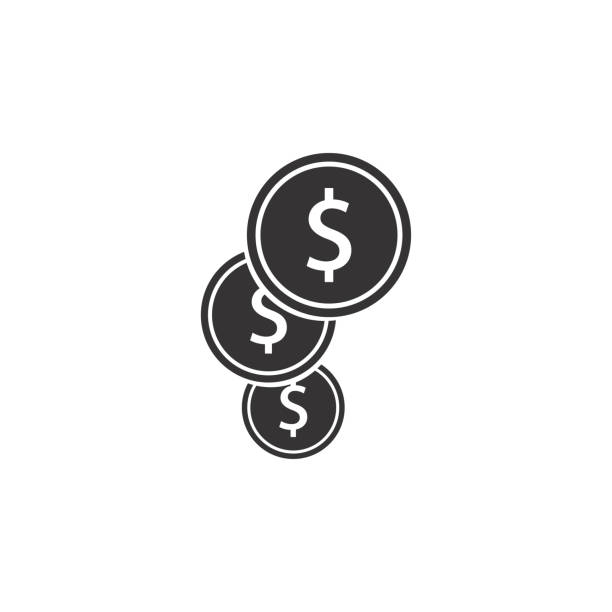 Money Icon, Coin Icon Vector Illustration Money Icon, Coin Icon Vector Illustration best place to buy gold coins online stock illustrations