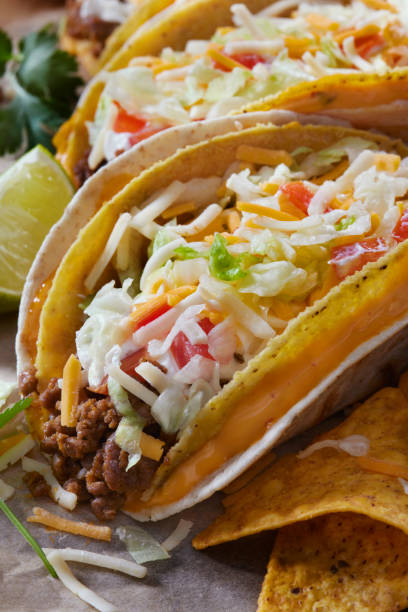 istock The Cheesy Gordita Beef Taco 1303867690