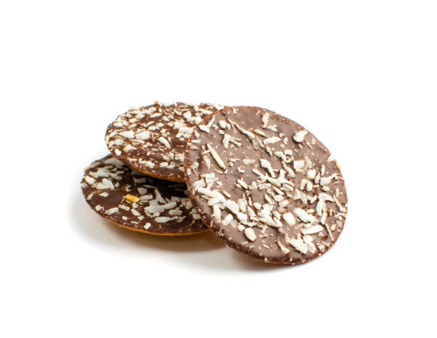 istock Shortbread Coconut Biscuit Coated in Milk and Dark Chocolate 1303870472