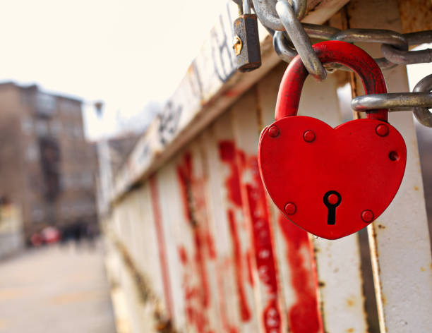 istock Bolt on the bridge, Kiev 1303872763