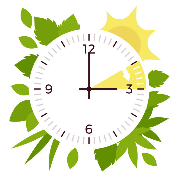 160+ Time Change Summer Clock Stock Illustrations, Royalty-Free Vector  Graphics & Clip Art - iStock