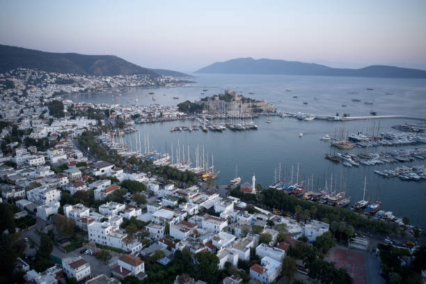 istock Aerial view from drone of Bodrum, Turkey. 1303878958