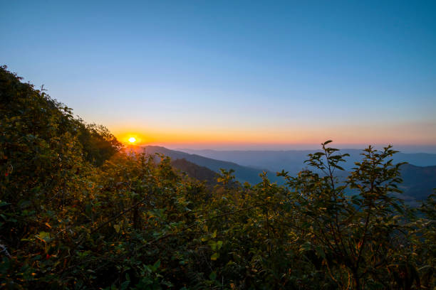 istock Beautiful mountain scenery under the clear sky in Thailand 1303882847