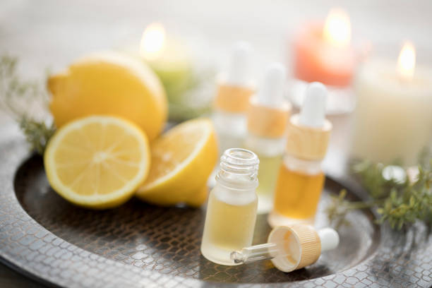 istock Essential Oils with Lemons and Candles 1303883086