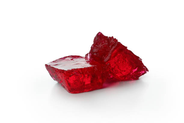 istock Delicious red jelly isolated on white background 1303883361